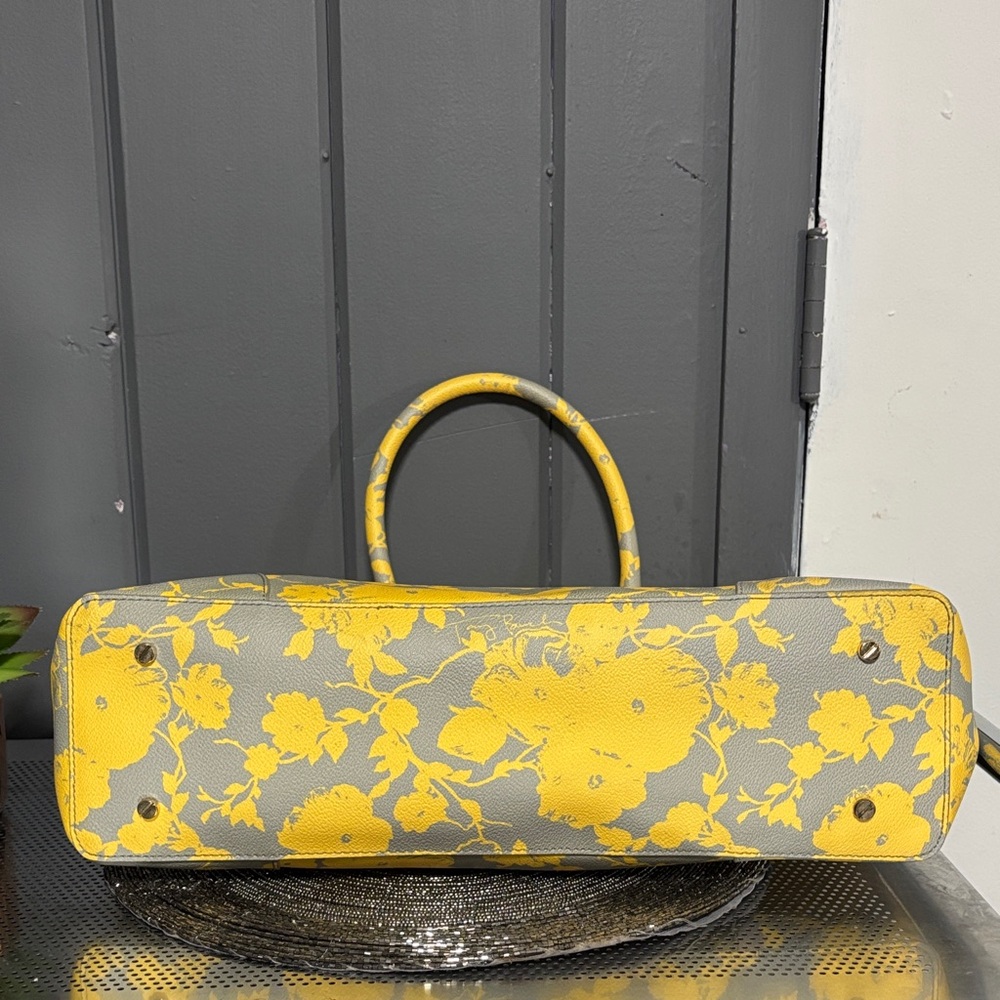 Tory Burch Yellow Dome Floral Satchel - Picture 7 of 16